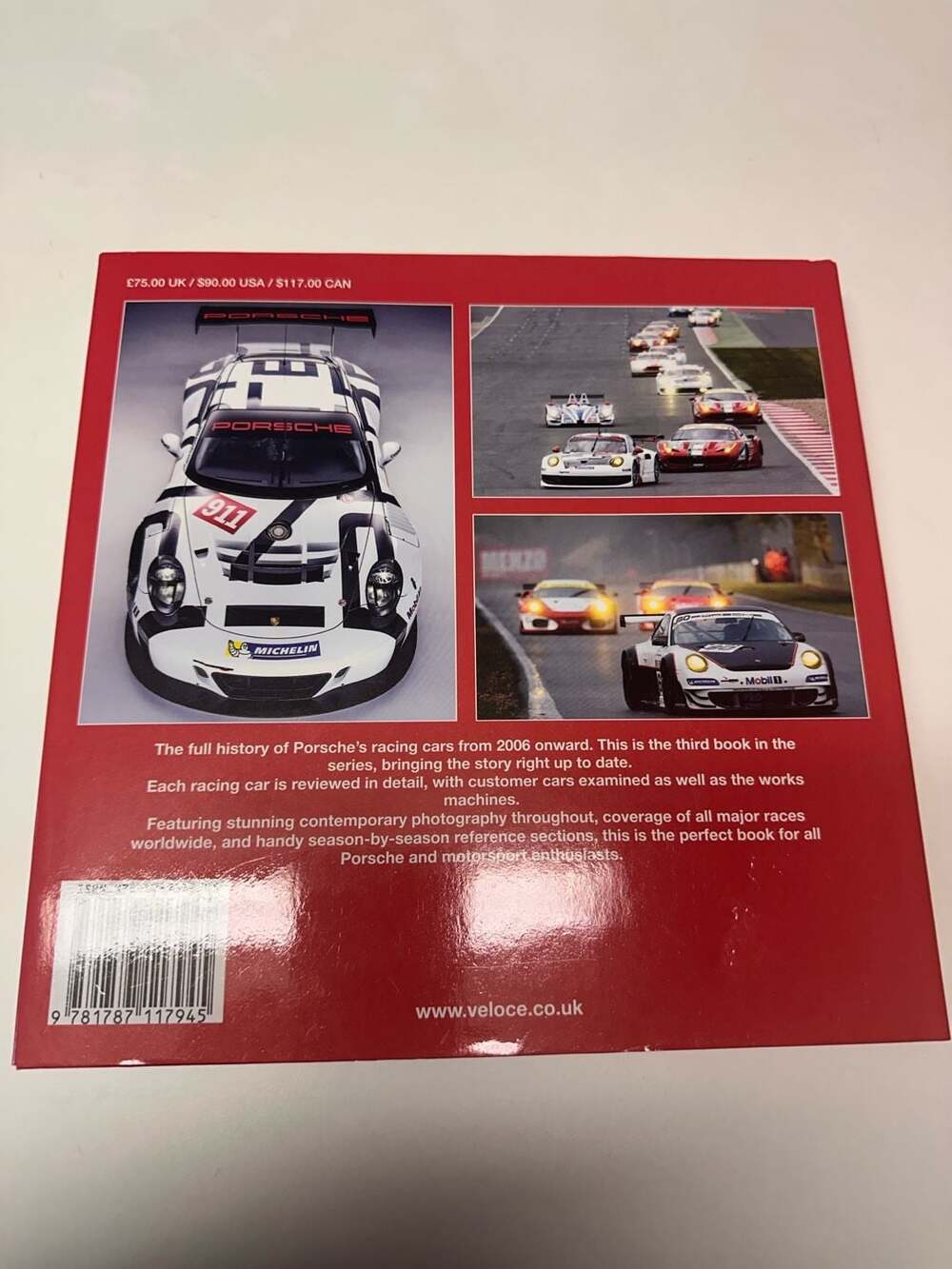 Porsche Racing Cars 2006 to 2023 by Brian Long Veloce Publishing Hardcover Book